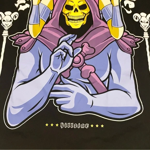 Killstar x Masters of the Universe Skeletor Evil-Lyn Raglan Tee XS 3/4 Sleeve - Picture 3 of 16